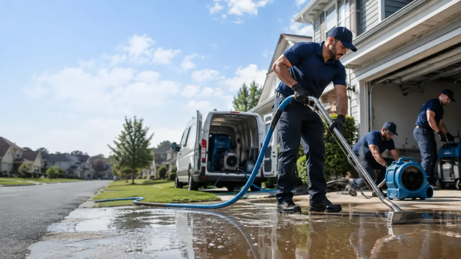 Flood Damage Restoration in New Hampshire, OH